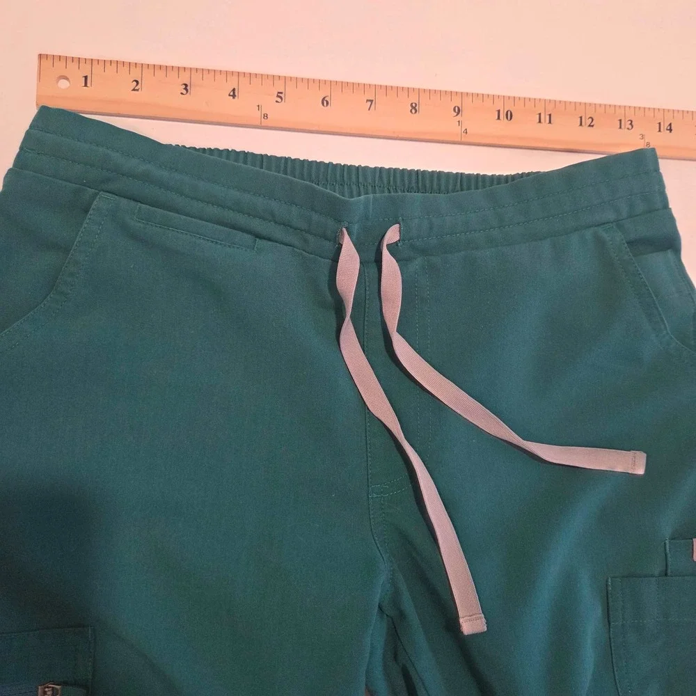 FIGS Yola Skinny Scrub Pants Green Womens XS Petite TW2000P PO#1700